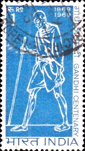 India Mahatma Gandhi centenary stamp 1969