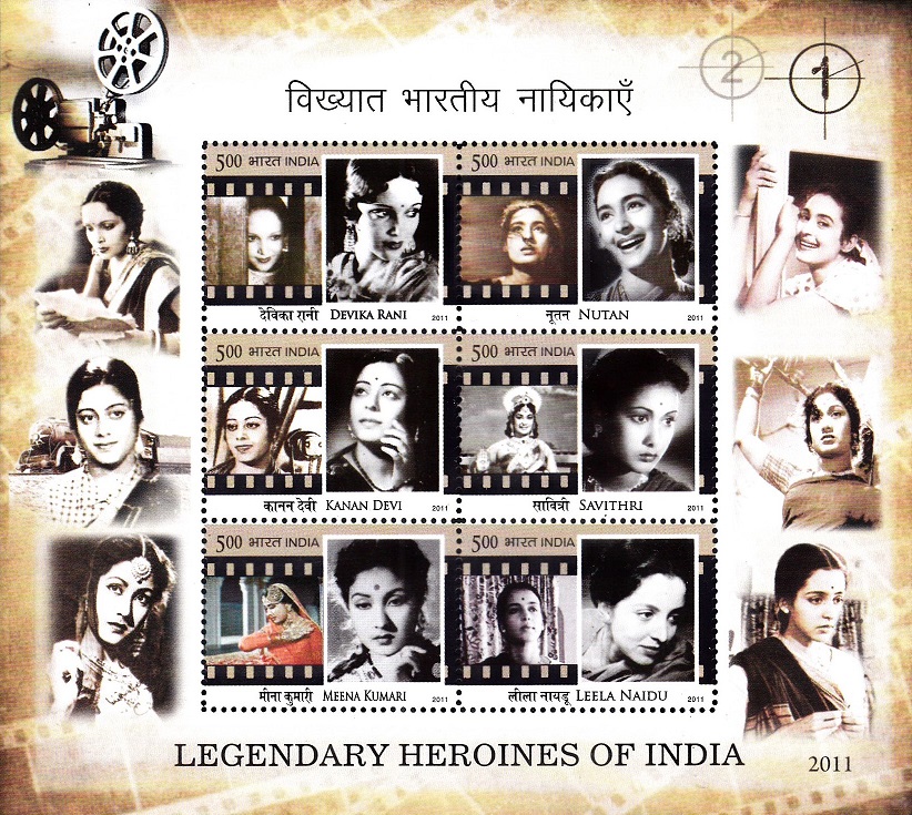 Bollywood Actresses : Devika Rani, Nutan, Kanan Devi, Savitri, Meena Kumari and Leela Naidu