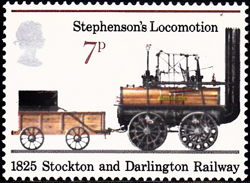 749 Stephenson’s Locomotion, 1825 [England Stamp 1975]