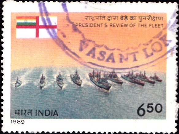 India on President’s Review of the Fleet 1989