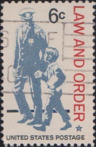 1343 Law and Order Issue [United States Stamp 1968]