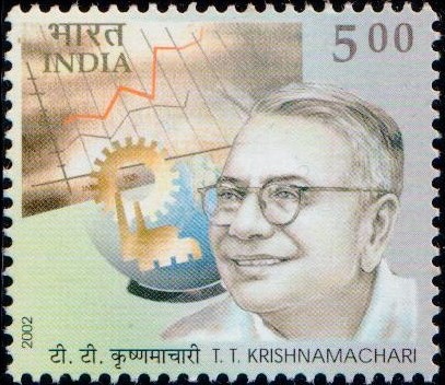 India Stamp 2002, TTK, Indian Finance Minister, NCAER, Prestige pressure cooker