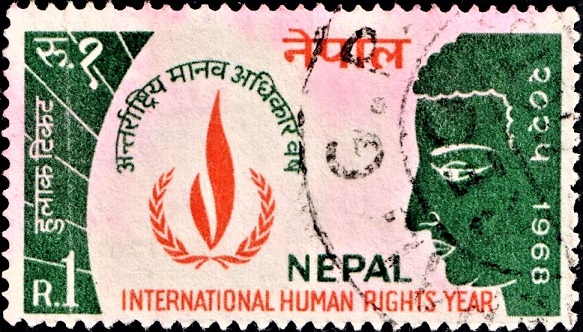 Buddha and Human Rights Flame